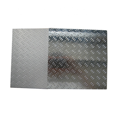 3mm 4mm 5mm Aluminum Checkered Plate Alloy With PVC Film Covered